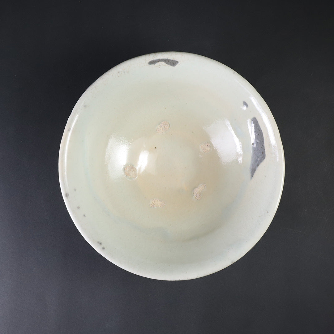 美品 唐津焼『粉引 面取花入』在銘 昭和レトロ 美術品