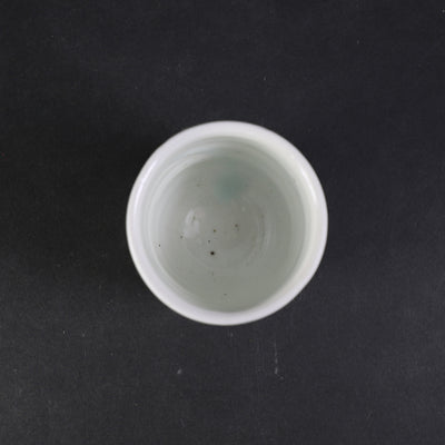 武末日臣　作　白磁面取杯　No.138