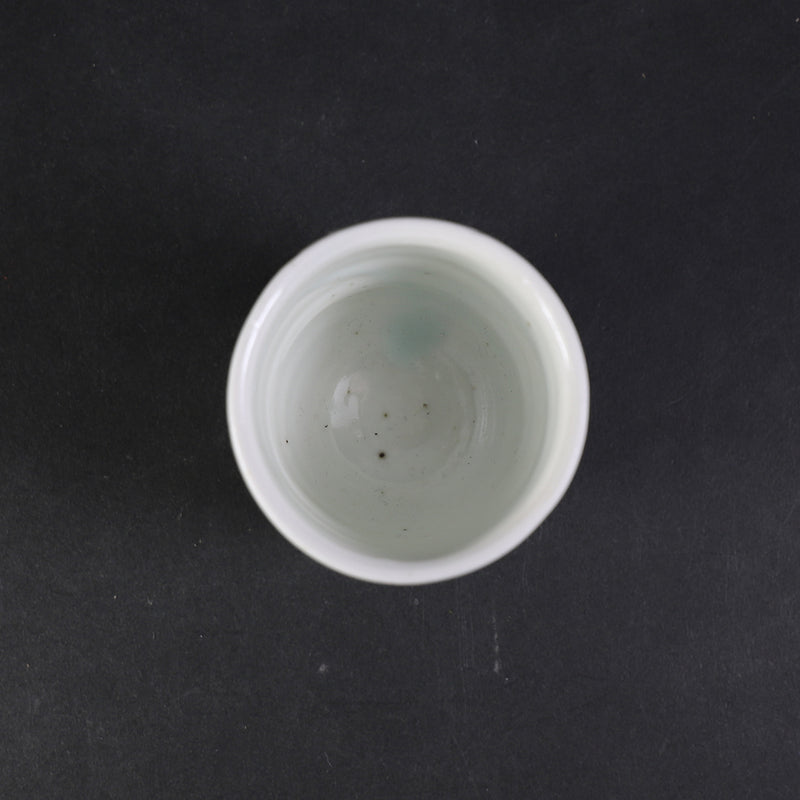 武末日臣　作　白磁面取杯　No.138