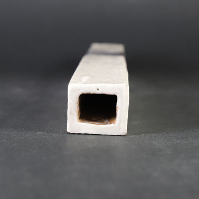 石井義久　作　白黒刷毛目掛け花器　No.4