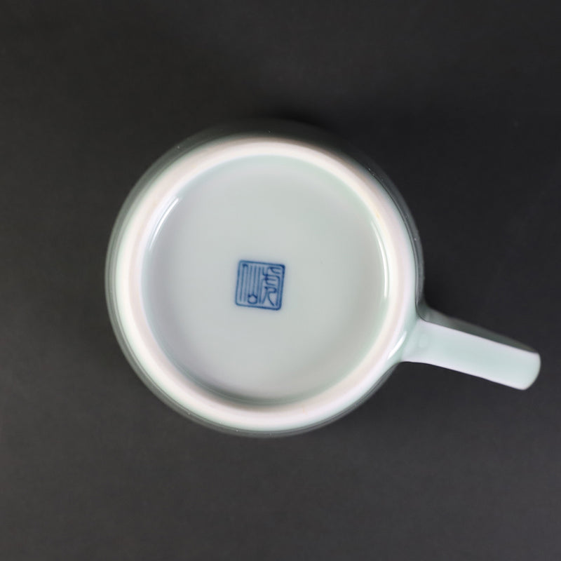 Tosengama plain celadon mug