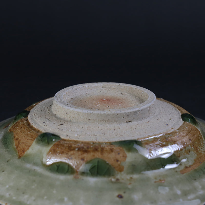 Ao Karatsu square plate by Shuichi Okamoto