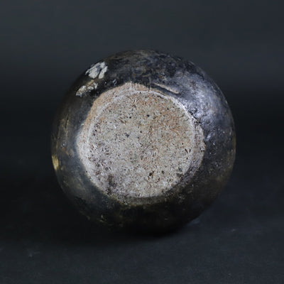 Black Karatsu Sake Bottle No.2 by Shuichi Okamoto