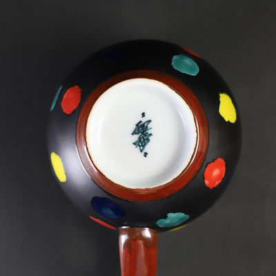 Yuki Inoue, colored glaze spotted mug cup / Black