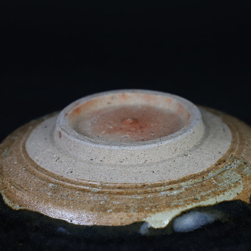 Ame Karatsu square plate by Shuichi Okamoto