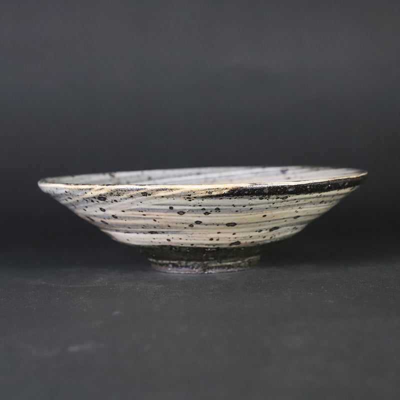 Karatsu-e brush-stroke appetizer by Takashi Nakazato