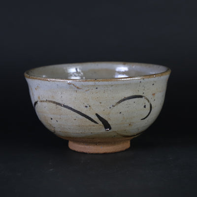 Painted Karatsu tea bowl No.6 by the 14th generation Nakazato Tarouemon