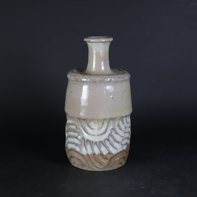 岡本作礼　作　斑唐津鎬徳利　No.29