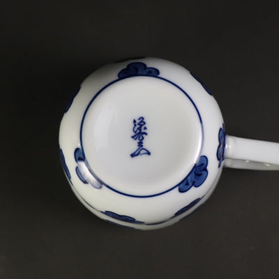 Gen'emon Kiln Blue and White Plum Blossom Mug