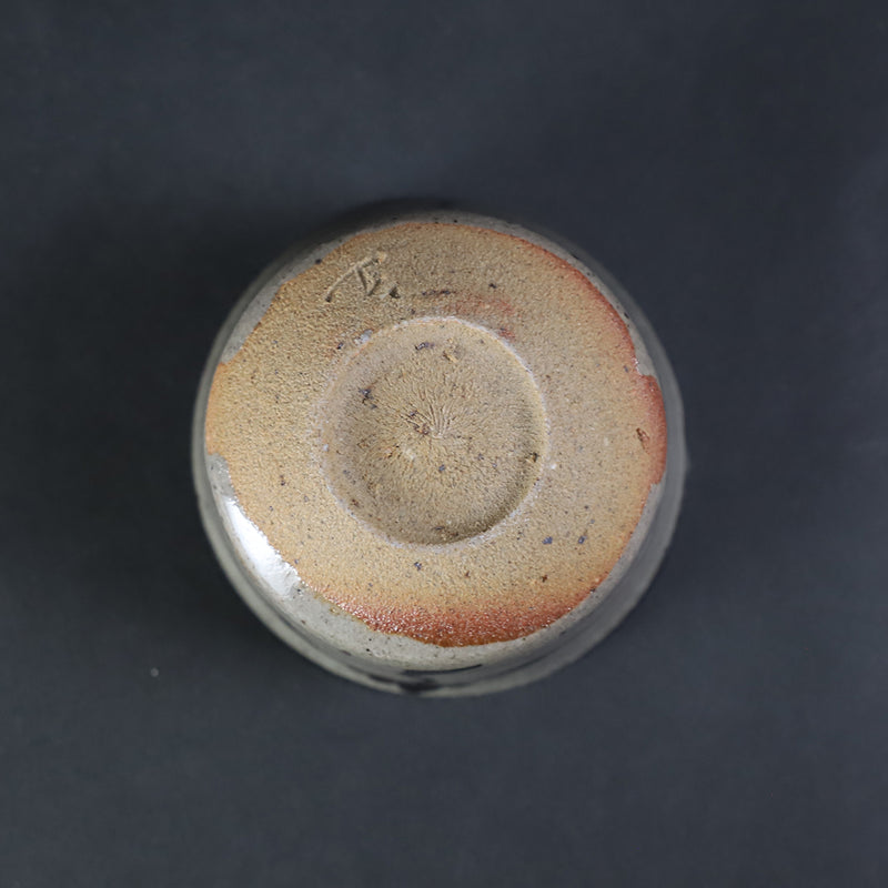 中里太亀　作　絵唐津ぐい呑