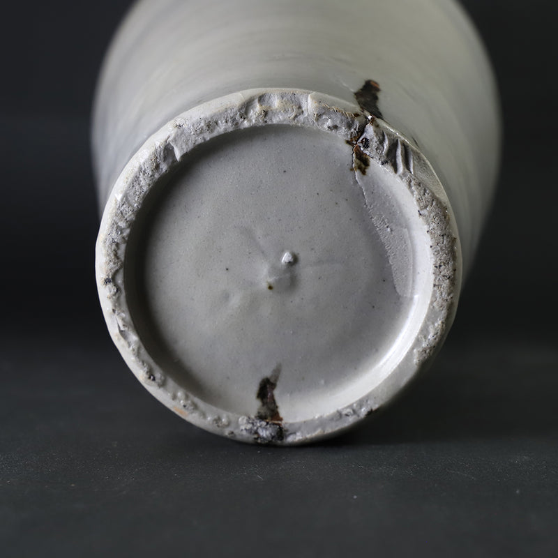 石井義久　作　唐津白磁花入　No.1