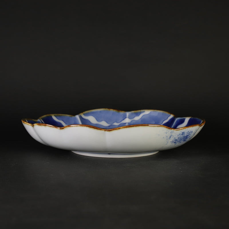 Fukusen Kiln Unno Cloud Shaped Deep Plate