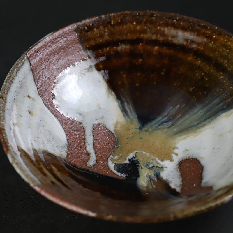 福田和祐　作　朝鮮唐津杓掛平小鉢