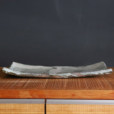 Ishii Yoshihisa's Madara Karatsu Large Plate No.10