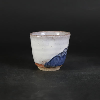 熊本千治　作　斑彩泥酒盃