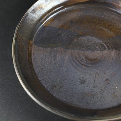 Yukiko Tsuchiya's Black Karatsu Plate 2