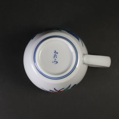 今右衛門窯　錦桃草花文碗