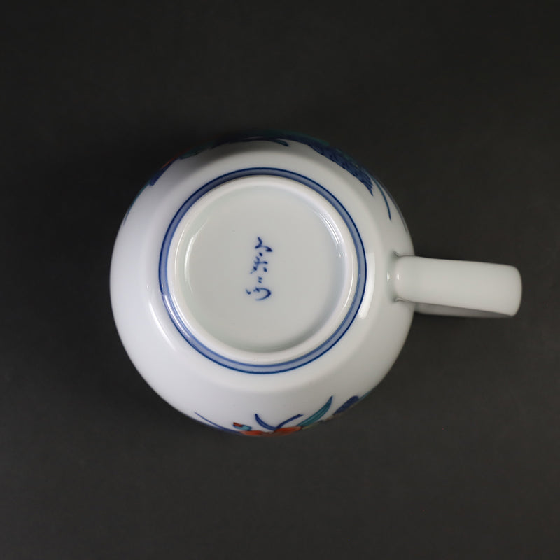 今右衛門窯　錦桃草花文碗