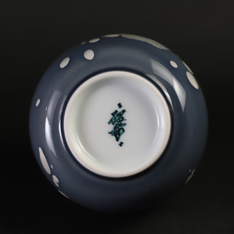 Yuuki Inoue, dripping glaze sake bottle / SUMI GRAY