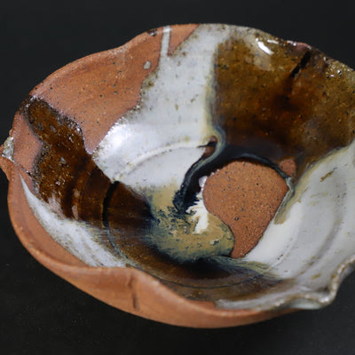 福田和祐　作　朝鮮唐津杓掛小鉢