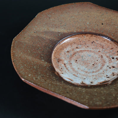 Myers Shino square plate by Takashi Nakazato