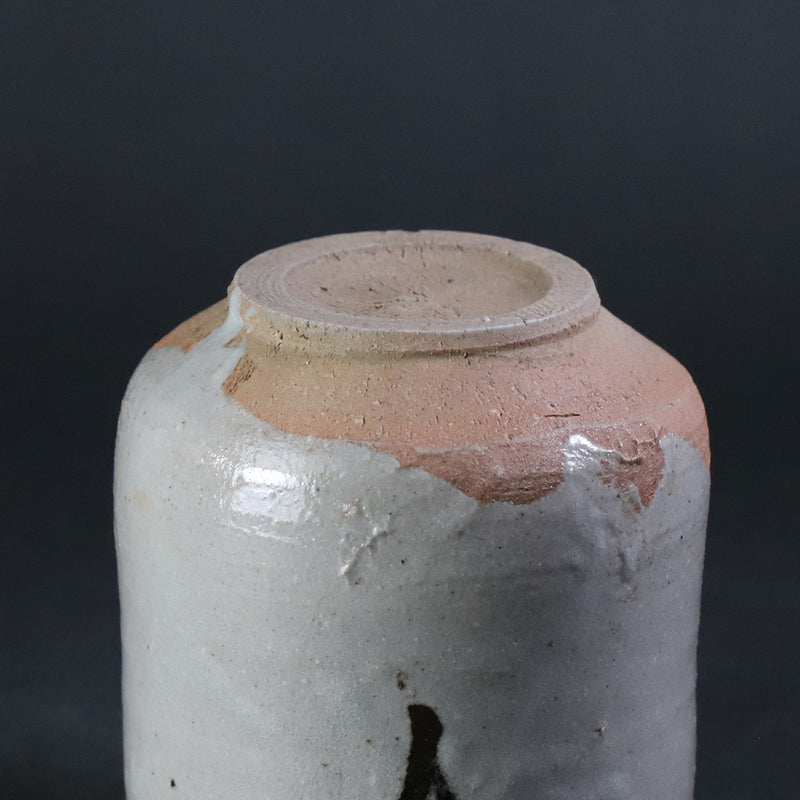 Painted Karatsu teacup No.5 by Naoto Yano