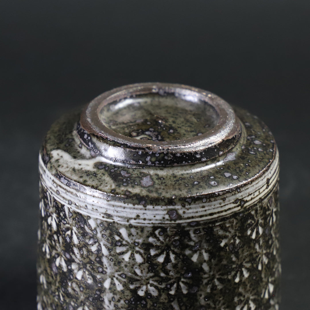 新作★中里太亀【師＆父：中里隆】三島唐津湯のみ 新作☆中里太亀【師＆父：中里隆】三島唐津湯のみ 新作☆中里