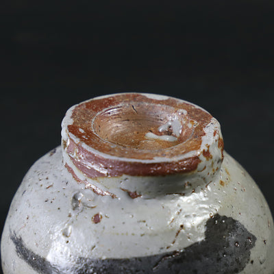 Painted Karatsu sake cup 1 by Munehiko Maruta
