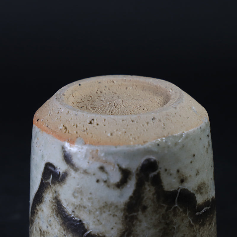 Suzu Green Tea Cup (Large) No.28 by Yasumoto Kajiwara