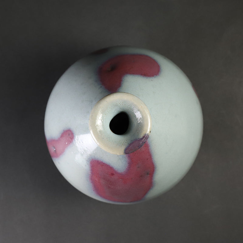 Karatsu Jun Kiln Sake Bottle by Sakurei Okamoto (No. 12)