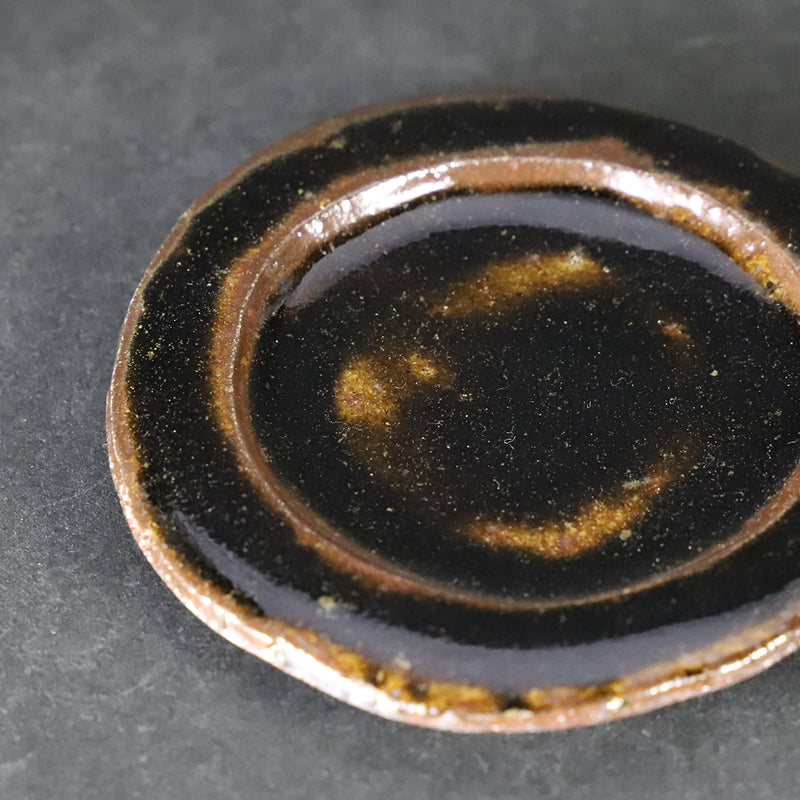 Munehiko Maruta Black Karatsu Plates