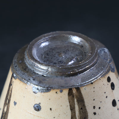 中里隆　作　唐津絵粉引蕎麦猪口