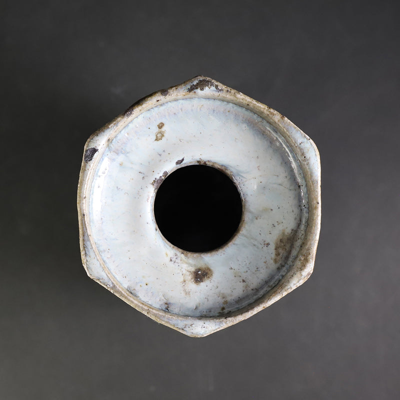 Korean Karatsu Shinogi Vase No.1 by Shuichi Okamoto