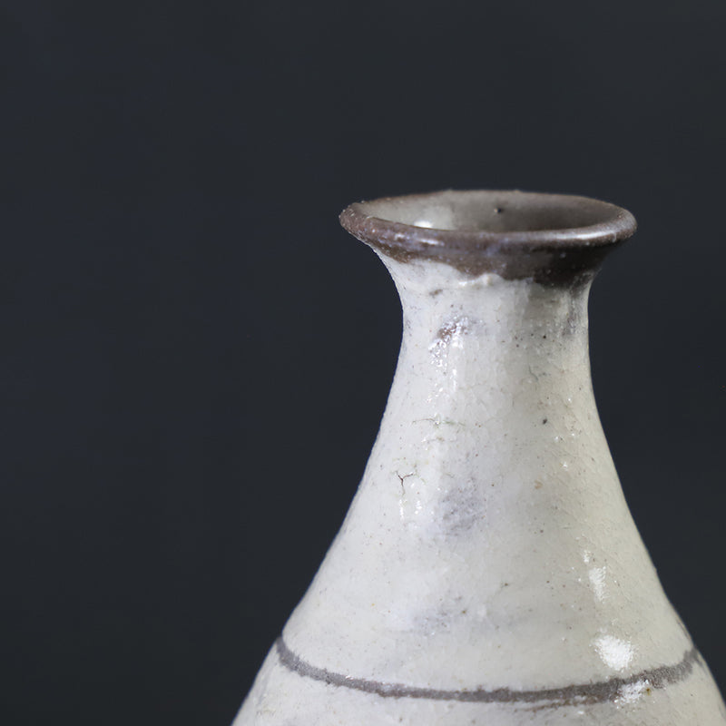 石井義久　作　絵刷毛目徳利　No.6