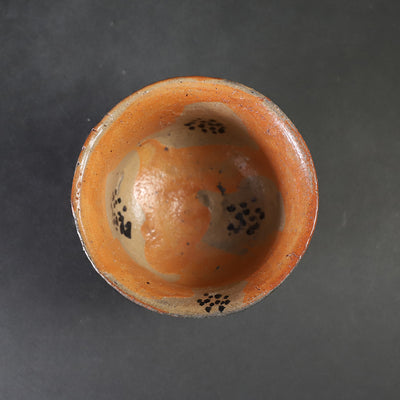 丸田雄　作　緋色絵唐津花紋蓋向付　No.6
