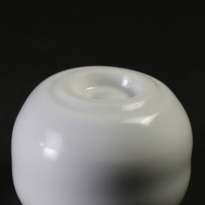 White porcelain sake cup by Seigo Nakamura