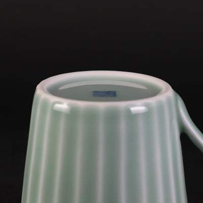 Kosengama Celadon Line Carved Mug