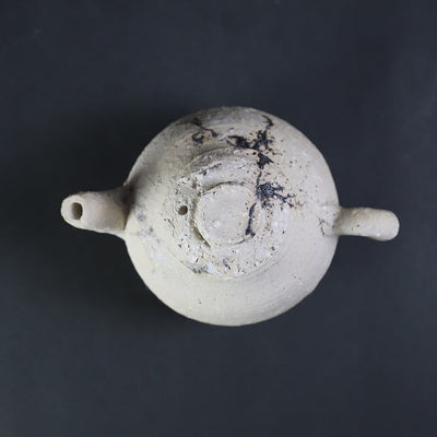 梶原靖元　作　紫香楽急須　No.105