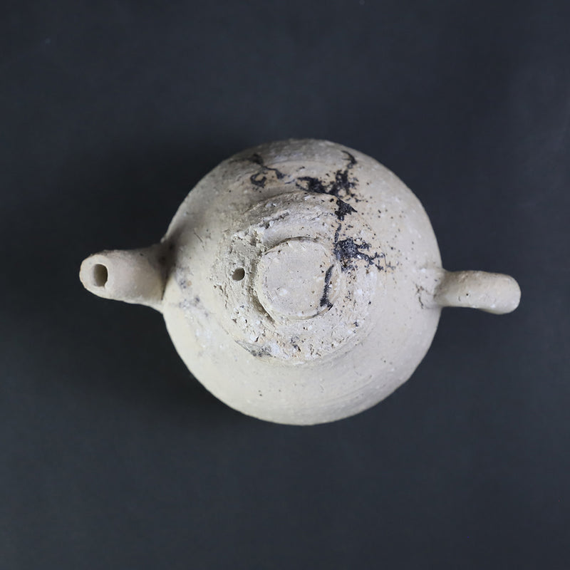 梶原靖元　作　紫香楽急須　No.105