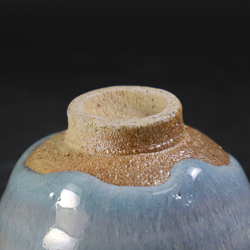 Ash-glazed sake cup No.5 by Shuichi Okamoto