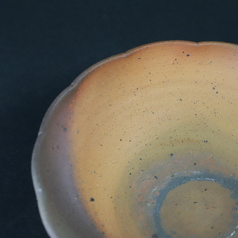 Karatsu Nanban Ring Flower Plate by Nakazato Taki