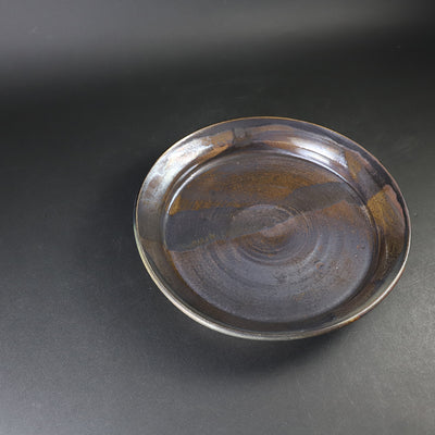 Yukiko Tsuchiya's Black Karatsu Plate 2