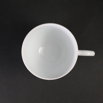 Manji Inoue white porcelain blue sea wave design coffee bowl