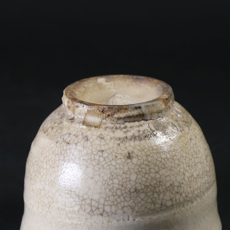 Rain-leaking hard-handled sake cup No.98 by Shintaro Uchimura