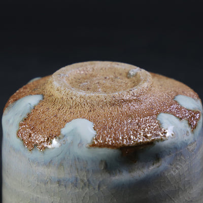 Ash-glazed sake cup No.6 by Shuichi Okamoto