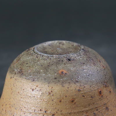 中里隆　作　種子島焼〆ぐい呑