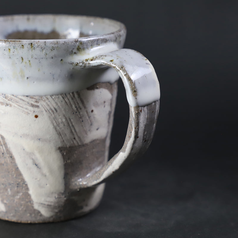 福田和祐　作　唐津刷毛目マグカップ