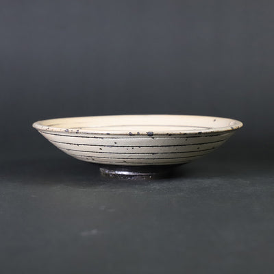 Kohiki Striked Plate by Nakazato Taki