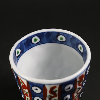Gen'emon Kiln Dyed and Broken Arabesque Teacup
