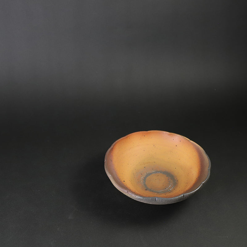 Karatsu Nanban Ring Flower Plate by Nakazato Taki